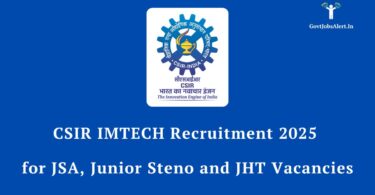CSIR IMTECH Recruitment 2025