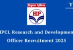 HPCL R&D Officer Recruitment 2025