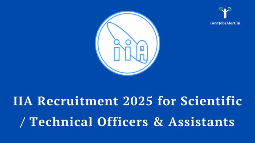 IIA Recruitment 2025