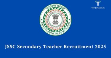 JSSC PGT Teacher Recruitment 2025