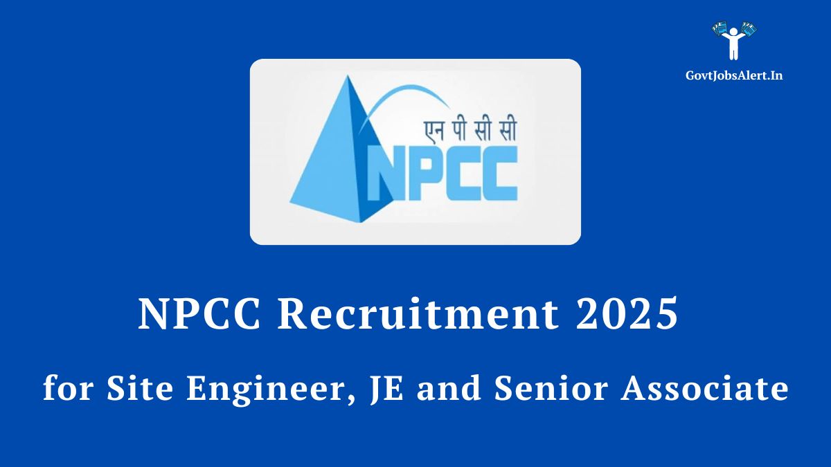 NPCC Site Engineer Vacancy 2025