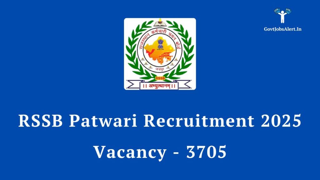 RSSB Patwari Recruitment 2025