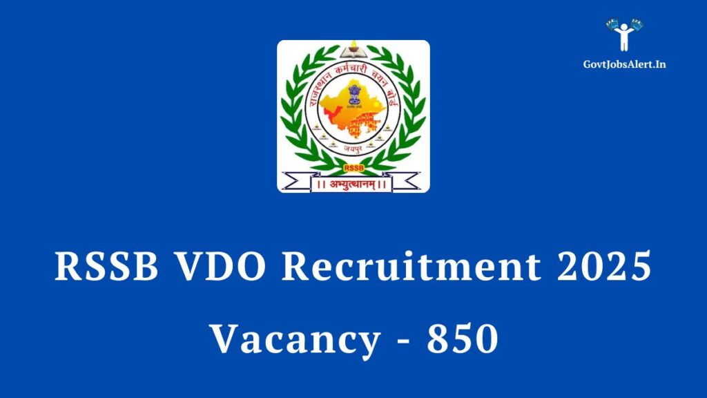 Rajasthan VDO Vacancy 2025