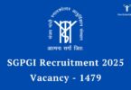 SGPGI Nursing Officer Recruitment 2025