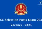 SSC Selection Post Phase 13 Notification 2025