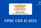 UPSC CDS 2 Notification 2025