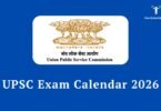 UPSC Exam Calendar 2026