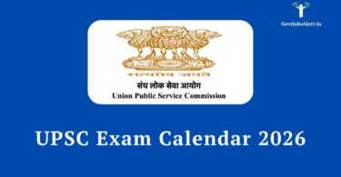 UPSC Exam Calendar 2026