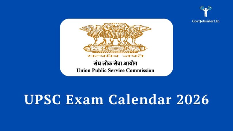 UPSC Exam Calendar 2026