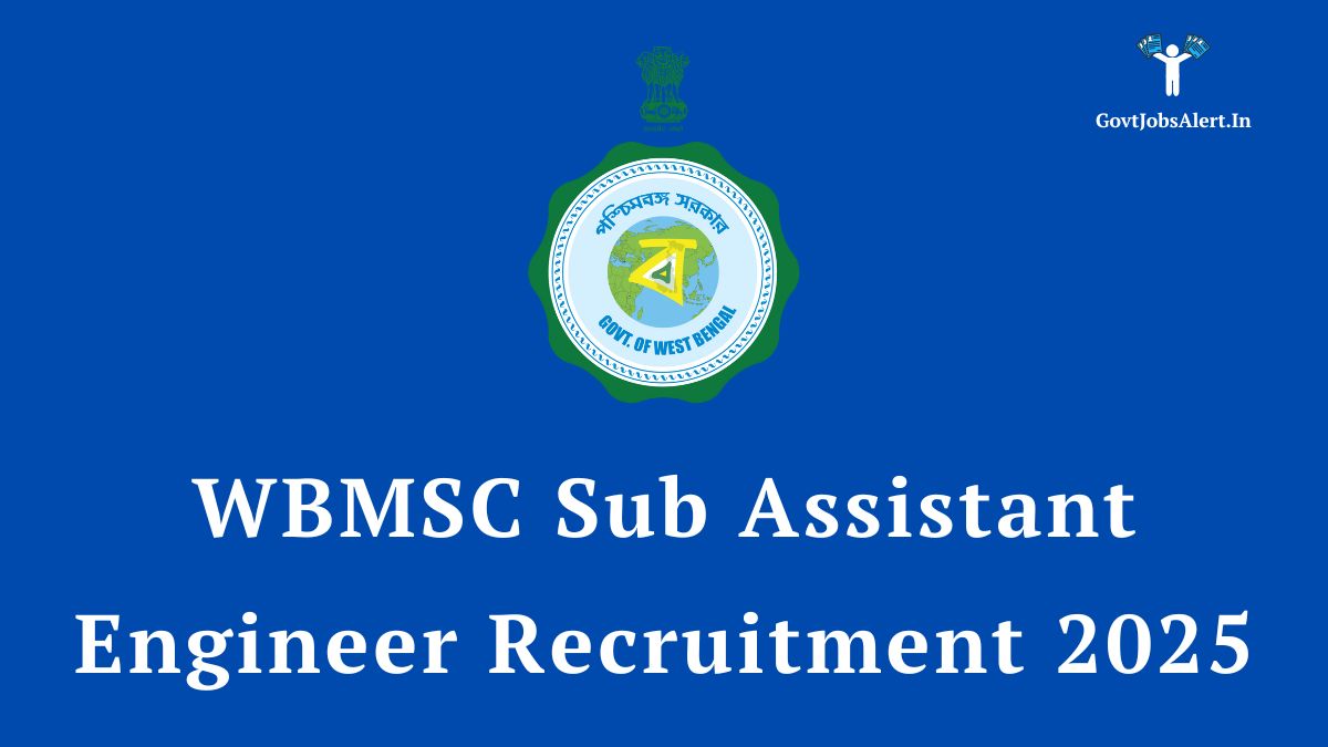 WBMSC Engineer Recruitment 2025 
