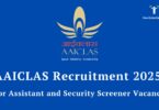 AAICLAS Assistant Security Jobs 2025