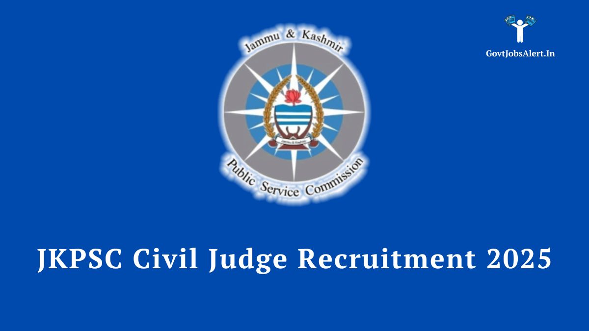 JKPSC Civil Judge Recruitment 2025 