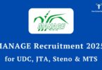 MANAGE Group C Vacancy 2025