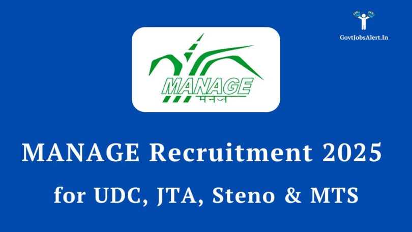 MANAGE Group C Vacancy 2025