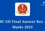 SSC GD Final Answer Key 2025