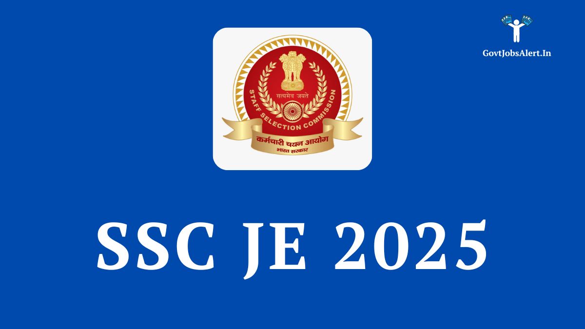 SSC Junior Engineer Notification 2025